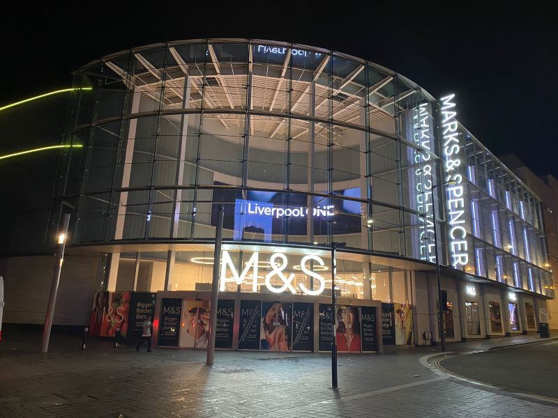 M&S in Liverpool One, Liverpool: August 2023