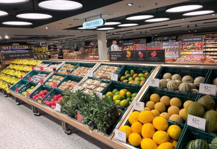 M&S Pantheon, Oxford Street, revamped food hall below street level: August 2025