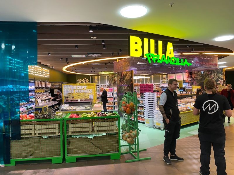 Billa Pflanzilla - the vegan supermarket in Vienna - March 2024