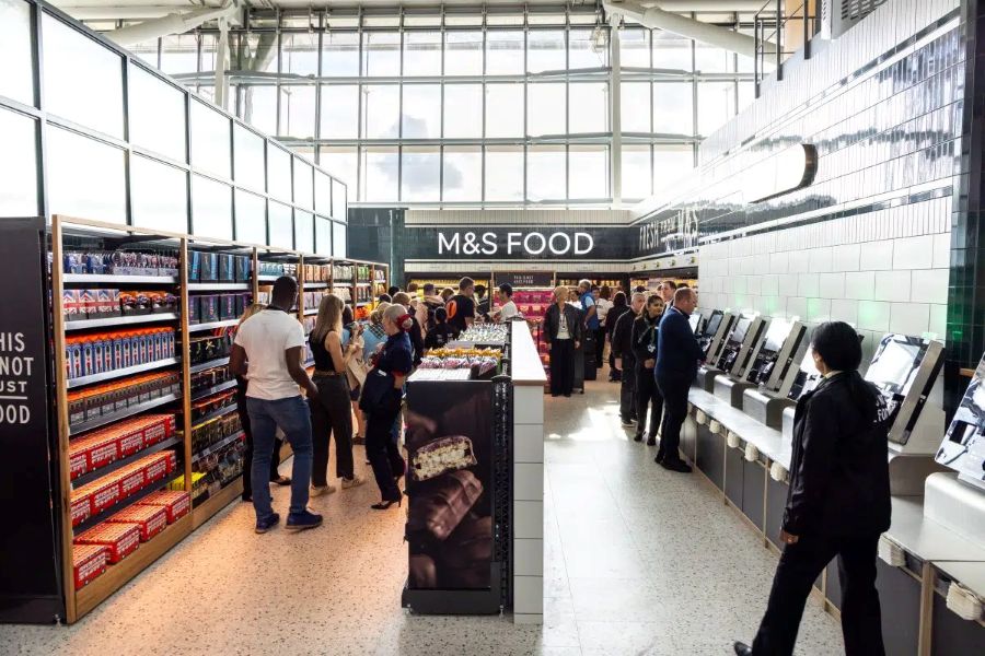 M&S Food, Heathrow Terminal 5 airside: August 2025