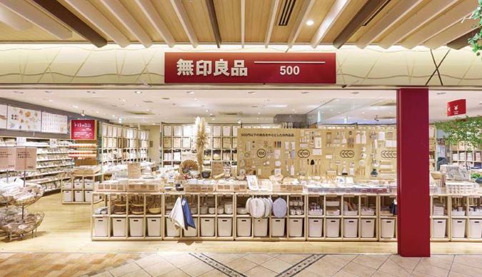 Muji 500, basics from the 'No Brand' retailer, Tokyo: October 2022