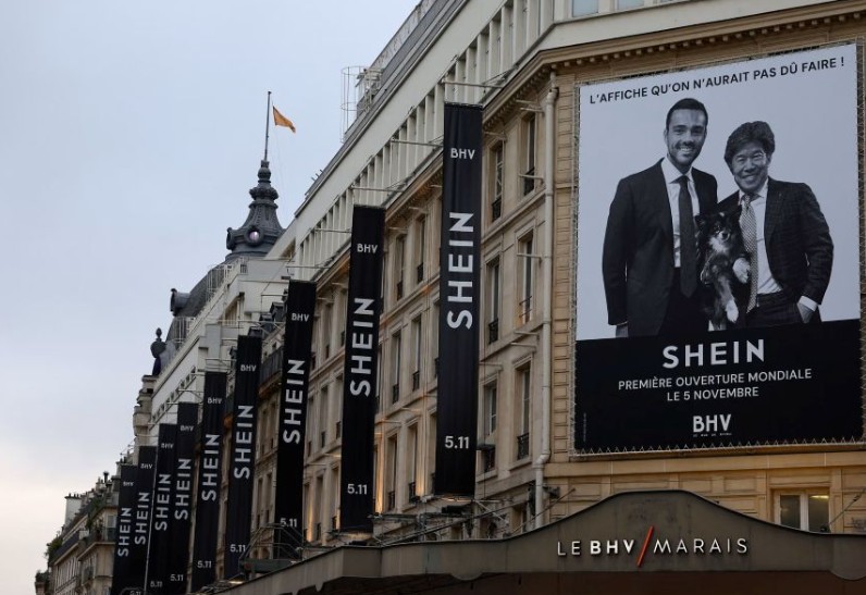 Shein sets up in BHV in Paris. All round controversy: November 2025